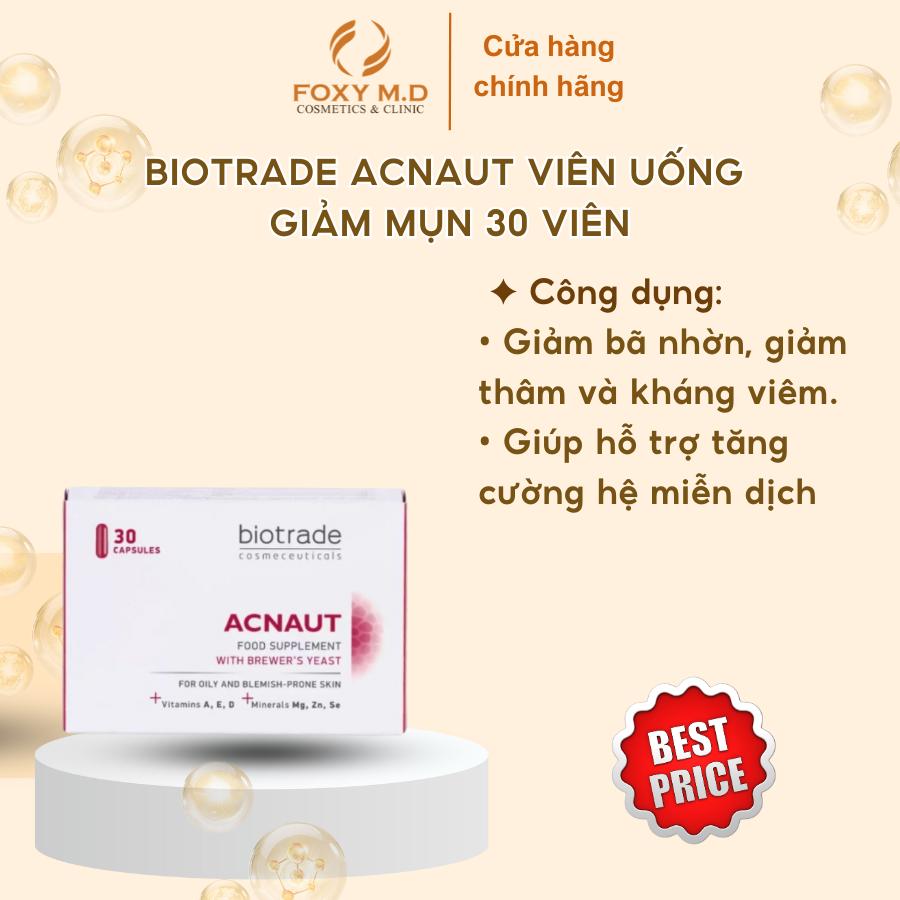 Biotrade Acnaut Viên Uống Giảm Mụn 30 Viên